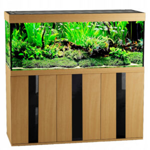 szafka pod akwarium 100x50x80 prosta 3D kolory z szybą