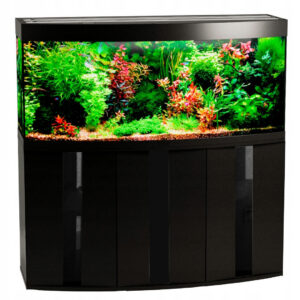 szafka pod akwarium 100x50x80 profi l3D z szybą czarna