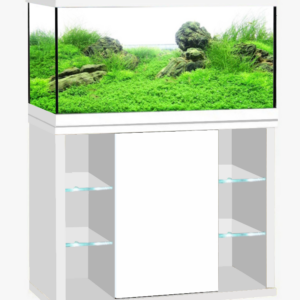 szafka pod akwarium 80x35x70 prosta biała 2 półki szklane
