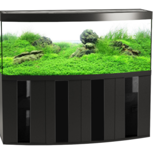 szafka pod akwarium 150x50x80 profil 4D szyba czarna
