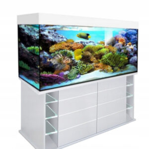 szafka pod akwarium 100x50x80 prosta 3 półkisz biała