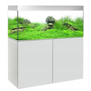 Szafka pod akwarium 80x35x60 cm prosta biała matowa z matą