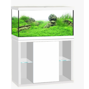 szafka pod akwarium 80x35x60 prosta po półce po bokach biała